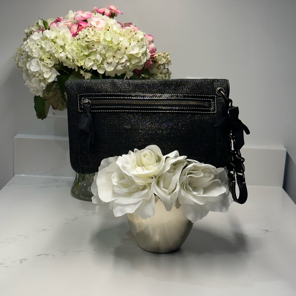 Coach Leatherware RARE Tatoo Black Floral Clutch Wristlet 2009 EUC - Picture 3 of 16